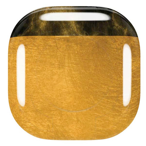 Black and Gold Split Marble Galaxy Buds Pro Skin